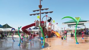 Parque de agua Splashpad de VORTEX en Moore, Oklahoma