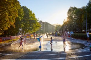 Parque urbano de agua VORTEX en Oñati