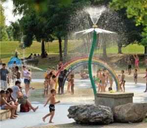 : Parque de agua Splashpad de VORTEX