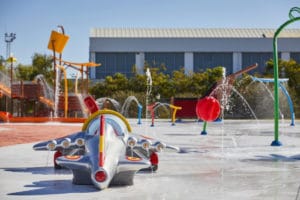 Recreación acuática avión Plus Ultra para parque de agua