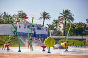 Splashpad sin profundidad de VORTEX en Palos de la Frontera