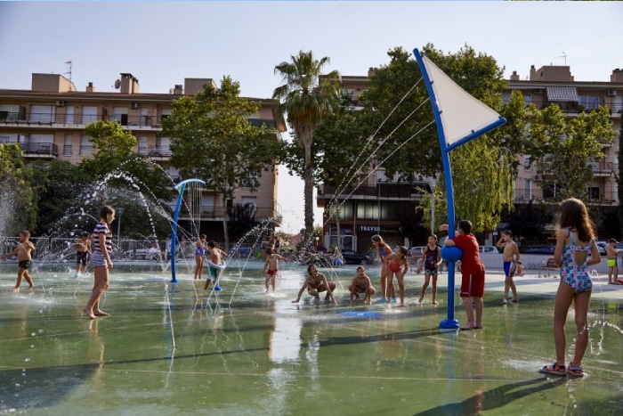 Splashpad sostenible de VORTEX en Castellar del Vallès