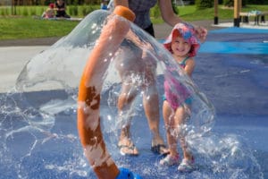 Parques de agua sin profundidad y ciudades saludables