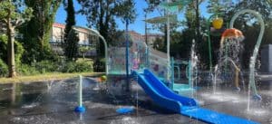 Nuevo Splashpad en las piscinas municipales de Agurain