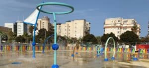 Melilla instala un Splashpad de VORTEX en una de sus plazas principales